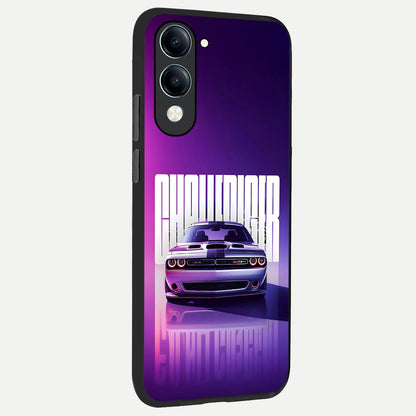  Midnight Muscle Ride back cover for iQOO Z10 lite slim fit glass case with vibrant aesthetic design