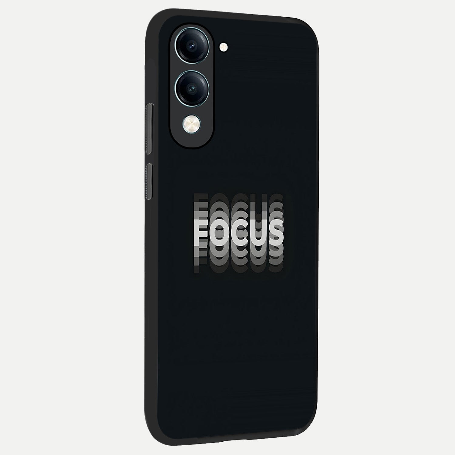  Mono Focus Vision back cover for iQOO Z10 lite slim fit glass case with vibrant aesthetic design