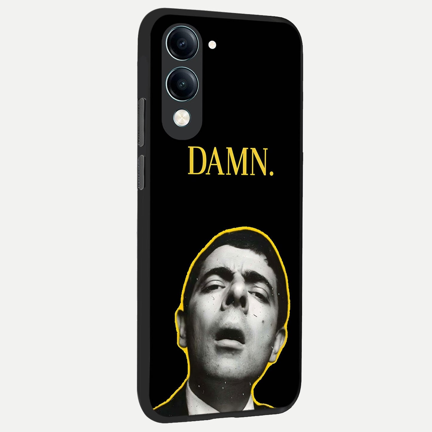  Mr Bean Damn back cover for iQOO Z10 lite slim fit glass case with vibrant aesthetic design