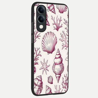  Pink Power Sparks back cover for iQOO Z10 lite slim fit glass case with vibrant aesthetic design