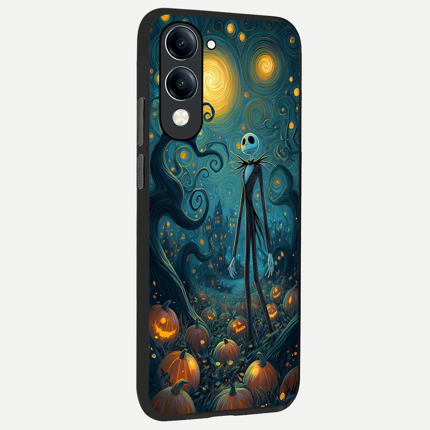  Pumpkin Moonlight Tale back cover for iQOO Z10 lite slim fit glass case with vibrant aesthetic design