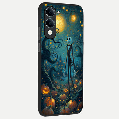  Pumpkin Moonlight Tale back cover for iQOO Z10 lite slim fit glass case with vibrant aesthetic design