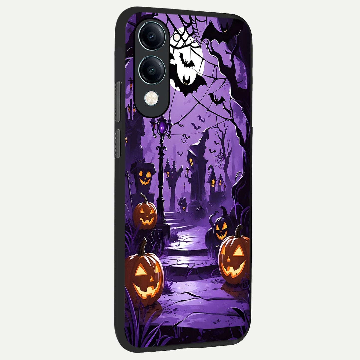  Pumpkin Patch Halloween back cover for iQOO Z10 lite slim fit glass case with vibrant aesthetic design