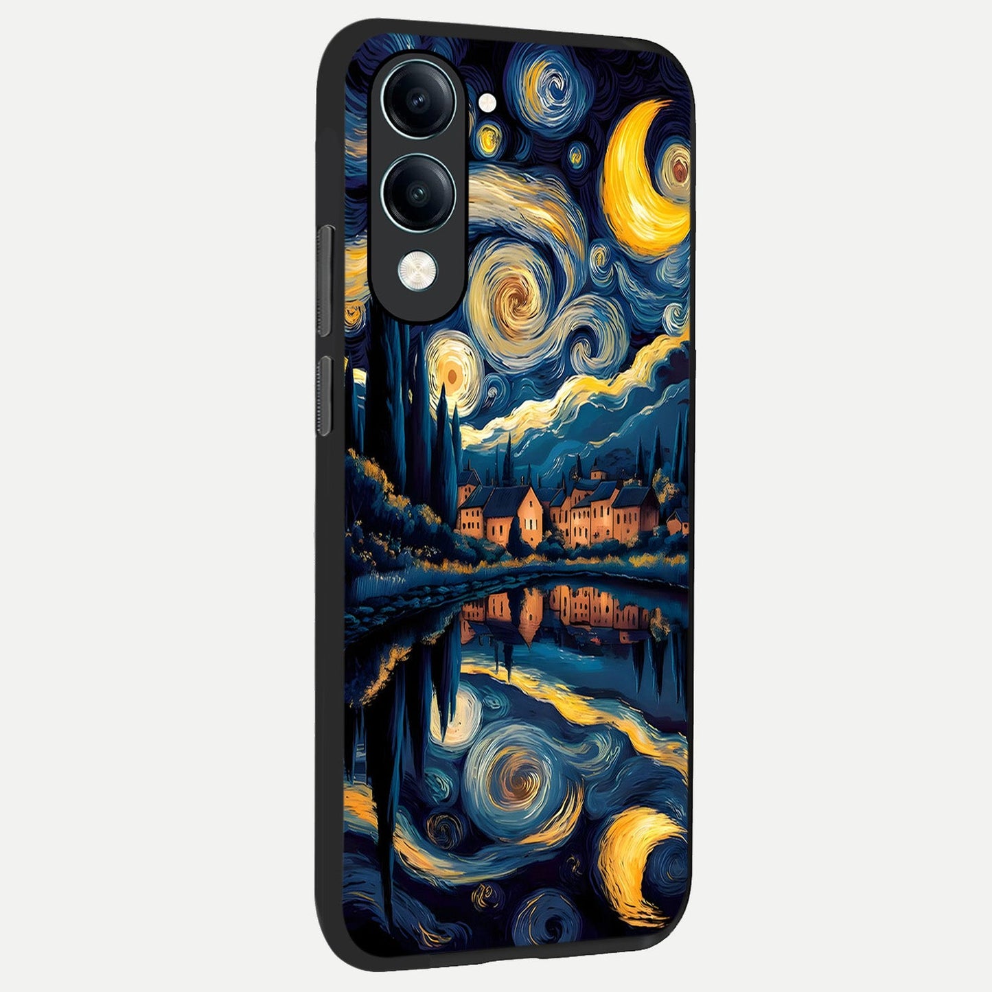  Starry Sky Serenity back cover for iQOO Z10 Lite slim fit glass case with vibrant aesthetic design