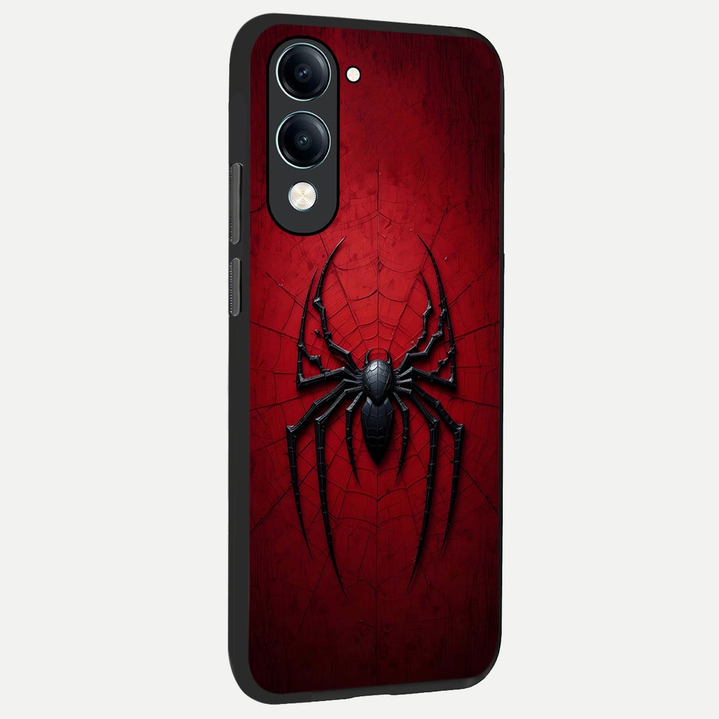 Superhero Web Emblem back cover for iQOO Z10 Lite slim fit glass case with vibrant aesthetic design