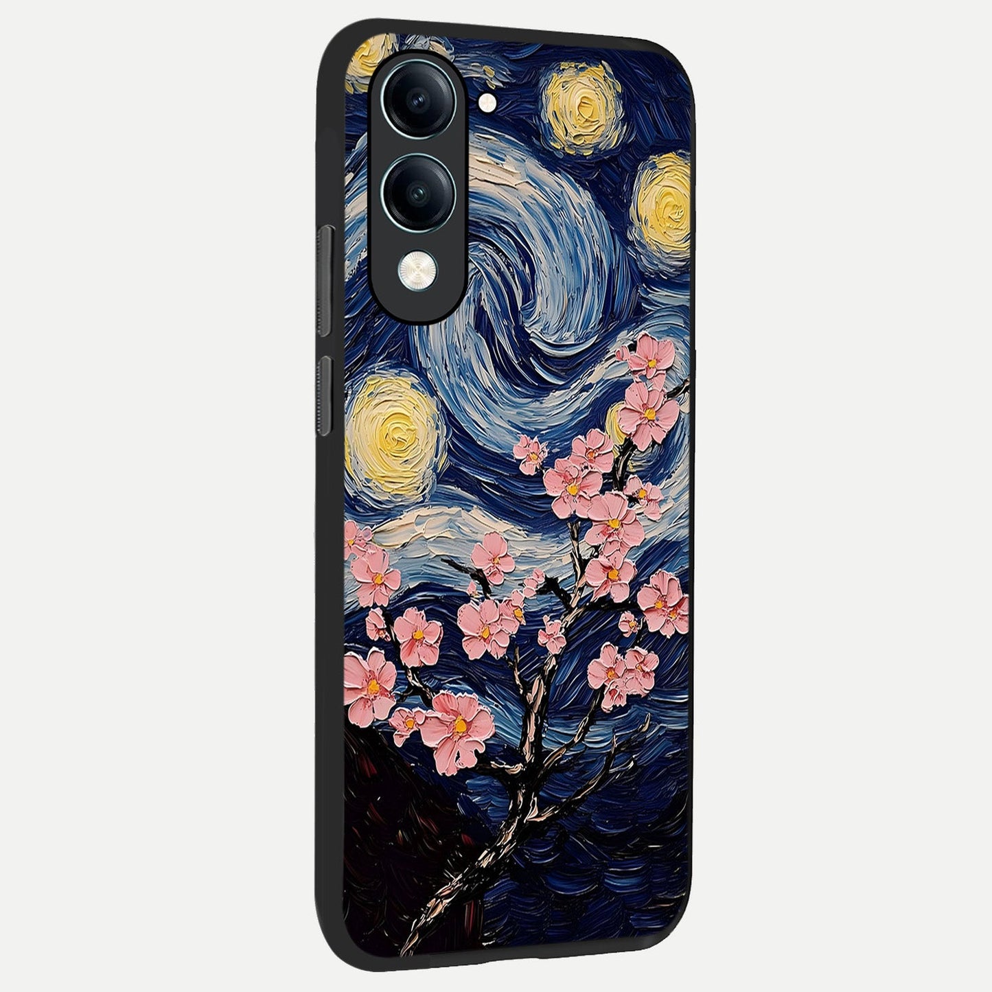  Van Gogh Scenery back cover for iQOO Z10 Lite slim fit glass case with vibrant aesthetic design