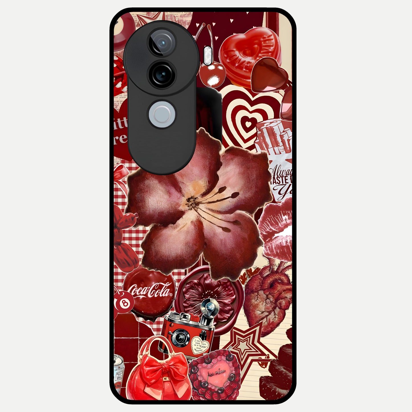  Aesthetic Little Freak Glass Case for iQOO Z9s back cover – full design glossy printed glass finish