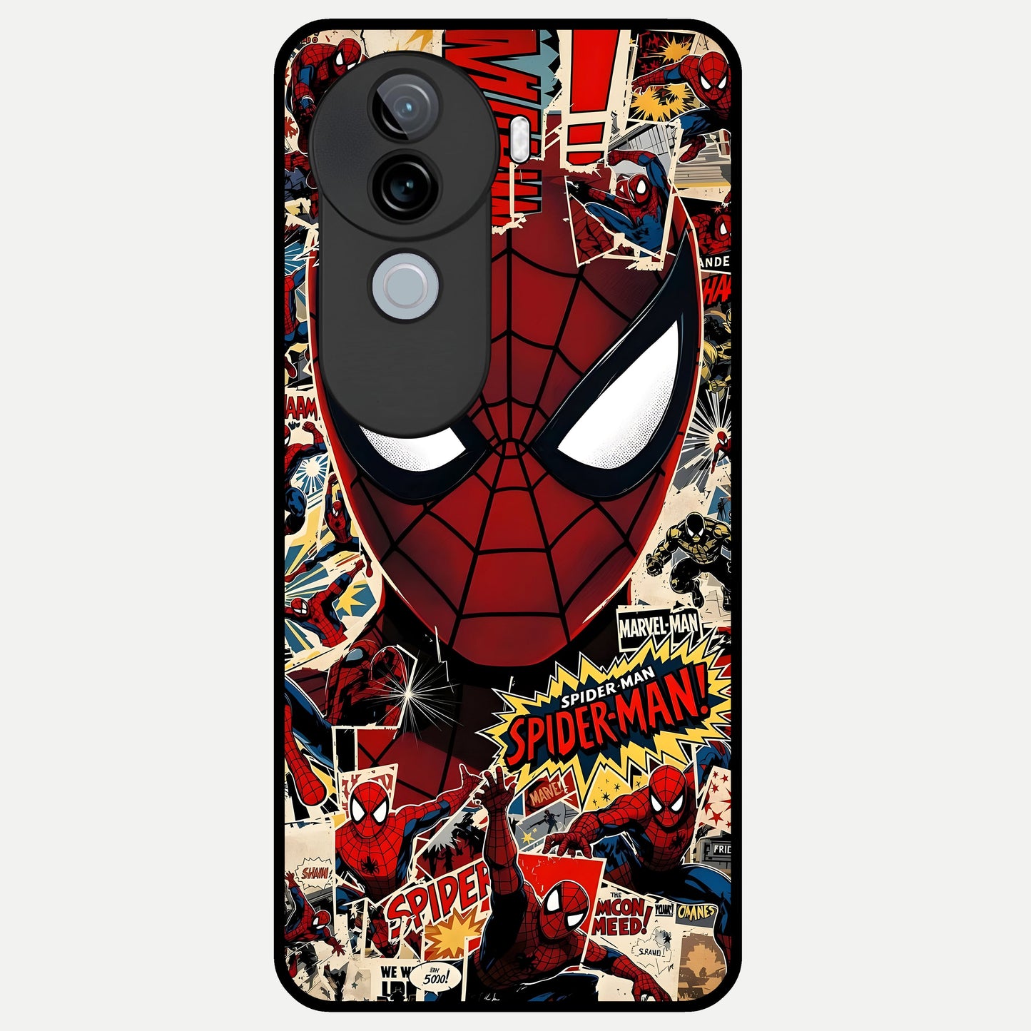  Aesthetic Wonder Spider Glass Case for iQOO Z9s back cover – full design glossy printed glass finish