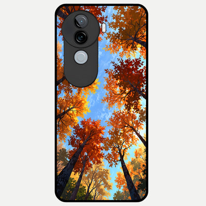  Autumn Sky Rise Glass Case for iQOO Z9s back cover – full design glossy printed glass finish
