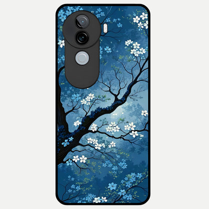 Blue Tree Serenity Glass Case for iQOO Z9s back cover – full design glossy printed glass finish