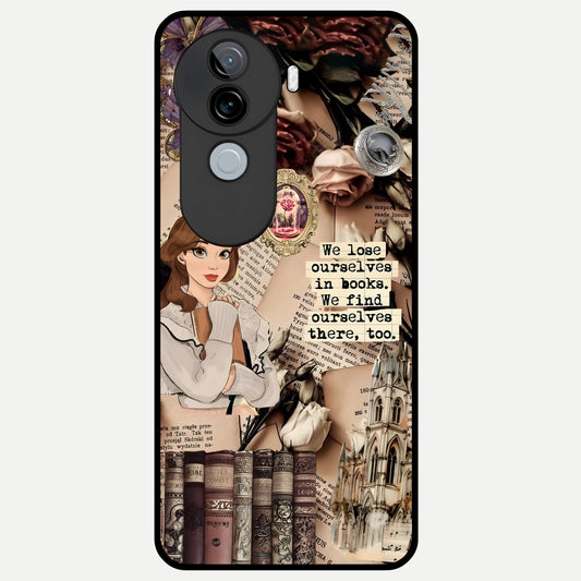  Bookish Dream World Glass Case for iQOO Z9s back cover – full design glossy printed glass finish