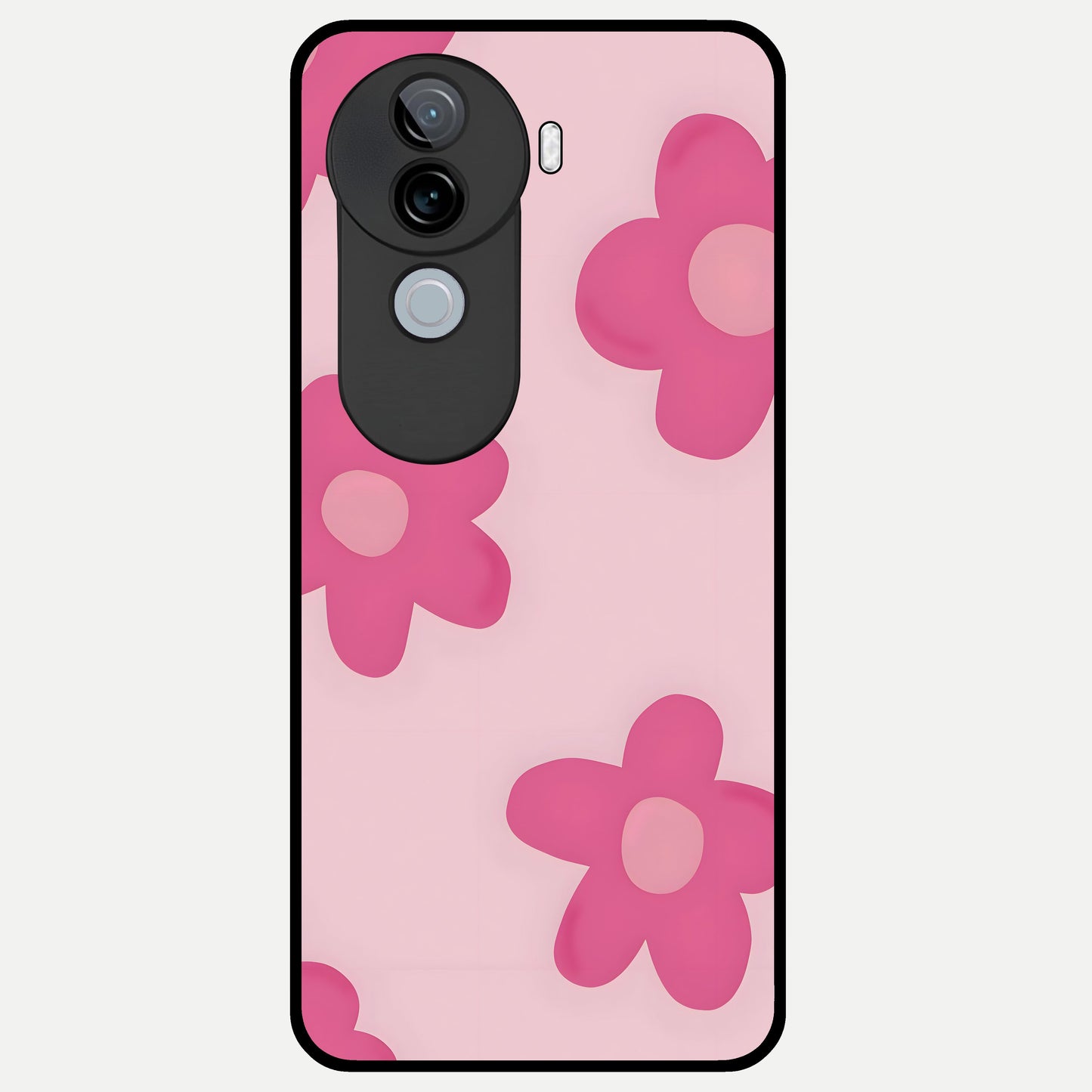  Candy Bloom Dreams Glass Case for iQOO Z9s back cover – full design glossy printed glass finish