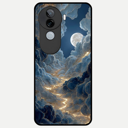  Celestial Cloud Road Glass Case for iQOO Z9s back cover – full design glossy printed glass finish