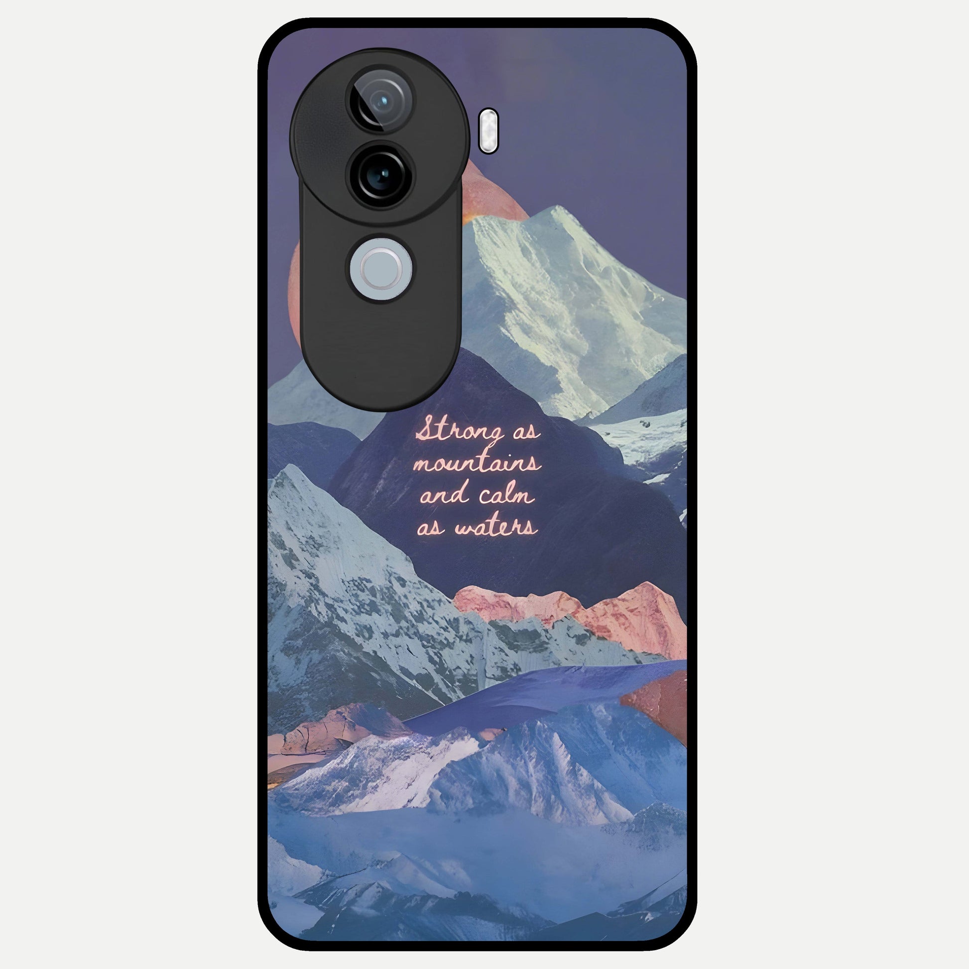  Celestial Mountain Calm Glass Case for iQOO Z9s back cover – full design glossy printed glass finish