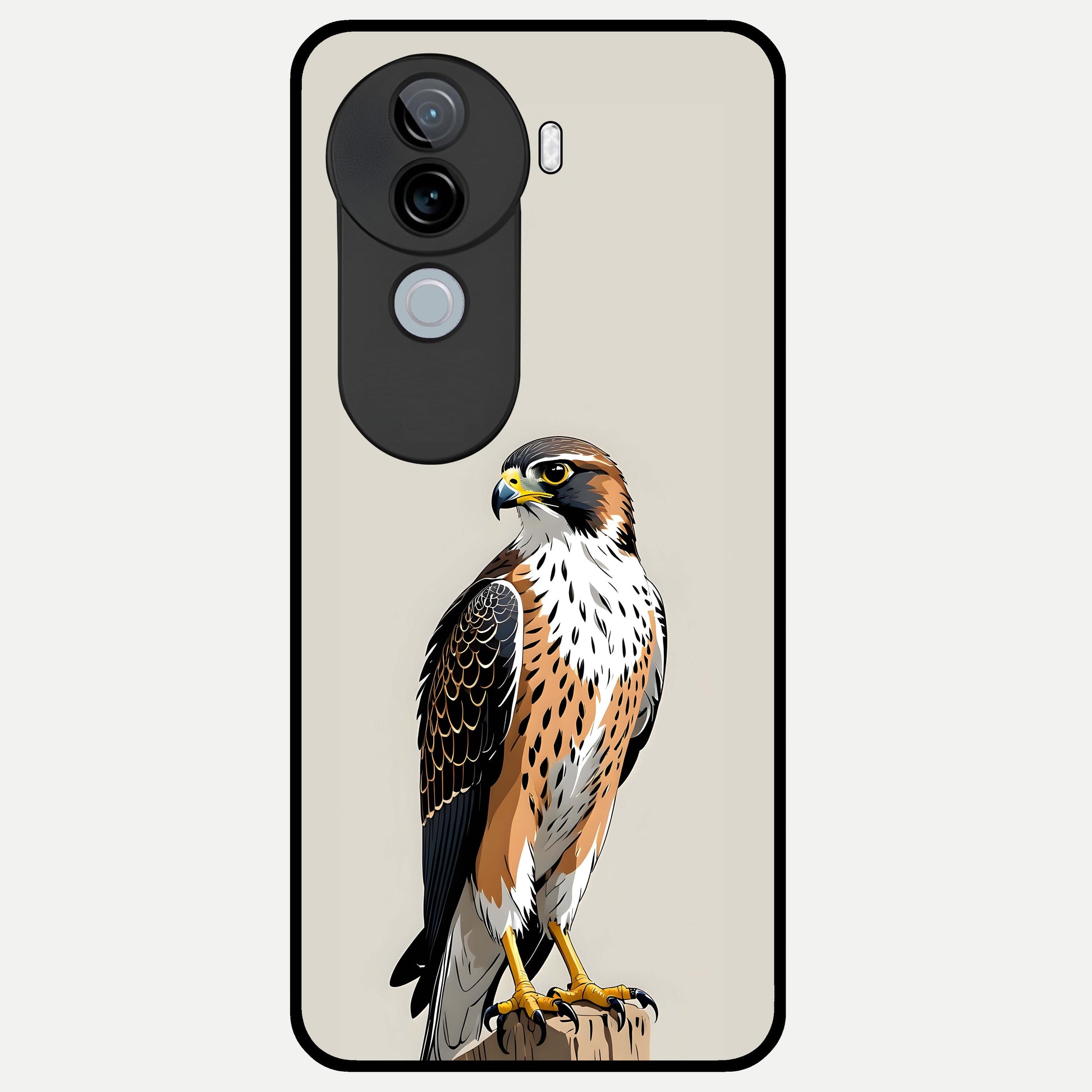  Clever Eagle Glass Case for iQOO Z9s back cover – full design glossy printed glass finish