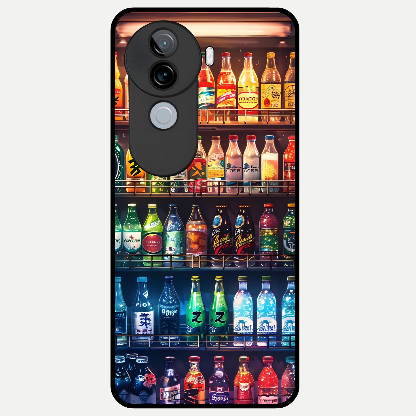  Colorfull Tree Glass Case for iQOO Z9s back cover – full design glossy printed glass finish