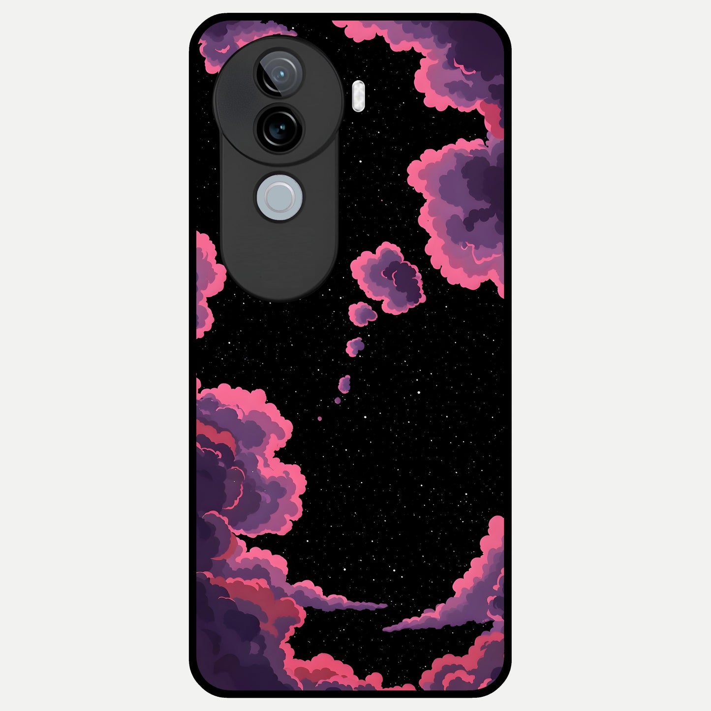  Cosmic Cloud Journey Glass Case for iQOO Z9s back cover – full design glossy printed glass finish