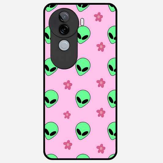  Cosmic Cute Crush Glass Case for iQOO Z9s back cover – full design glossy printed glass finish