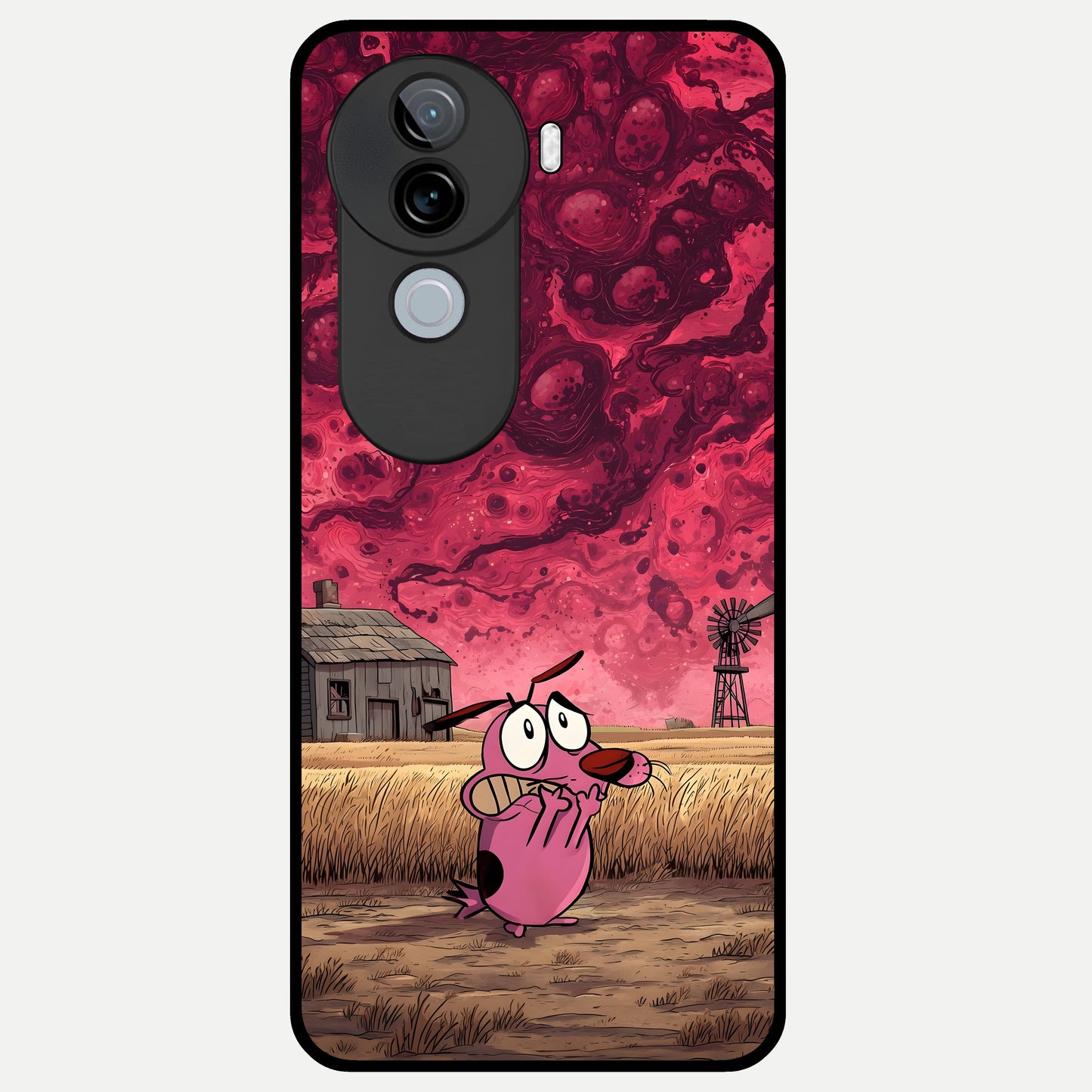  Courage Under Sky Glass Case for iQOO Z9s back cover – full design glossy printed glass finish