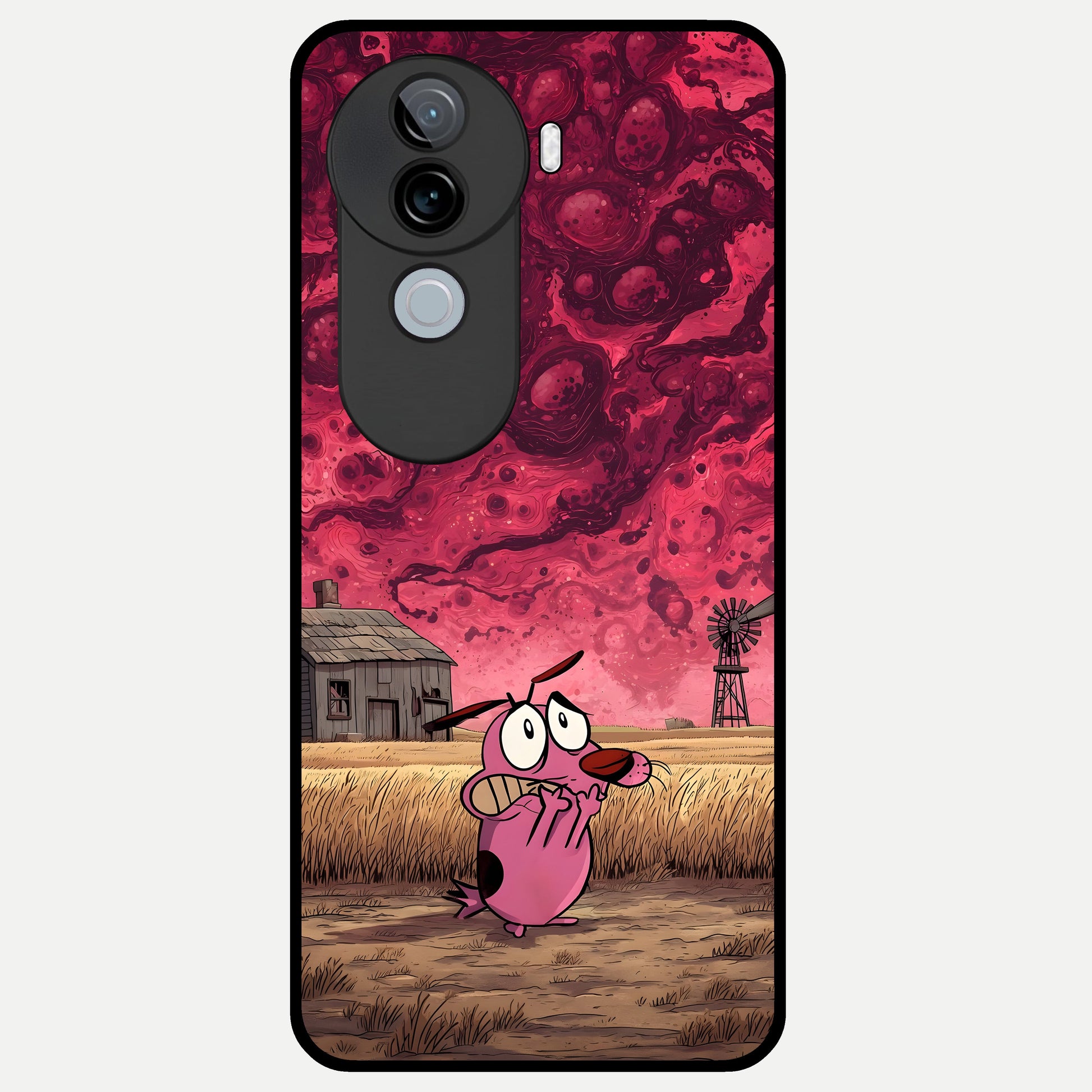  Courage Under Sky Glass Case for iQOO Z9s back cover – full design glossy printed glass finish