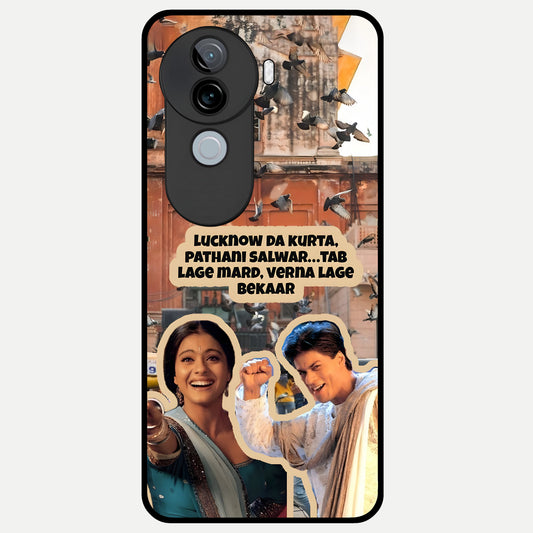  Desi Retro Vibes Glass Case for iQOO Z9s back cover – full design glossy printed glass finish