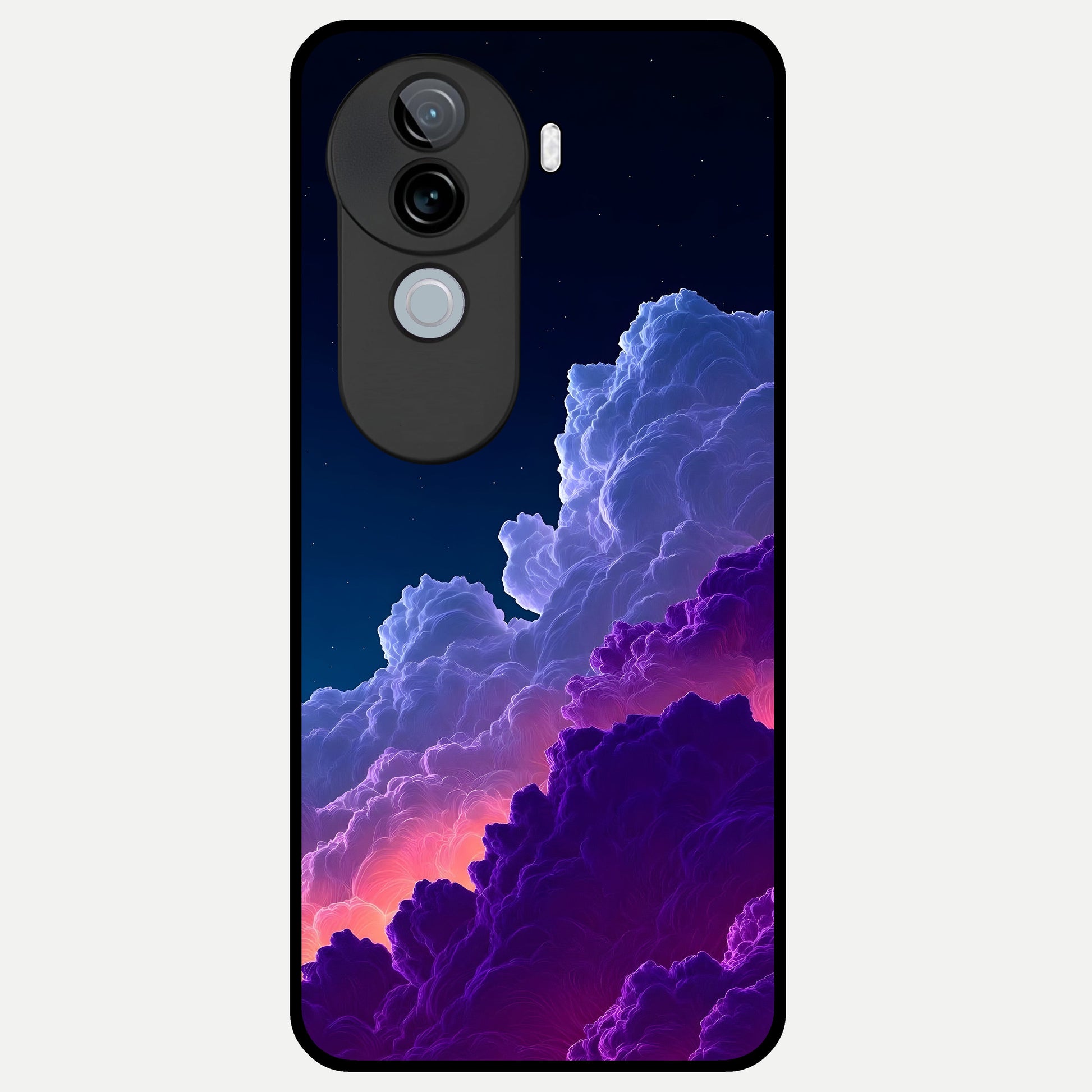 Dreamy Cloud Skies Glass Case for iQOO Z9s back cover – full design glossy printed glass finish