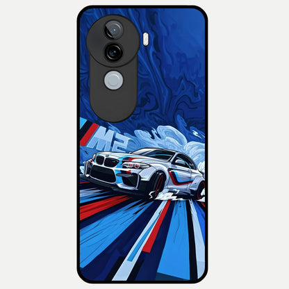  Drift Power Rush Glass Case for iQOO Z9s back cover – full design glossy printed glass finish