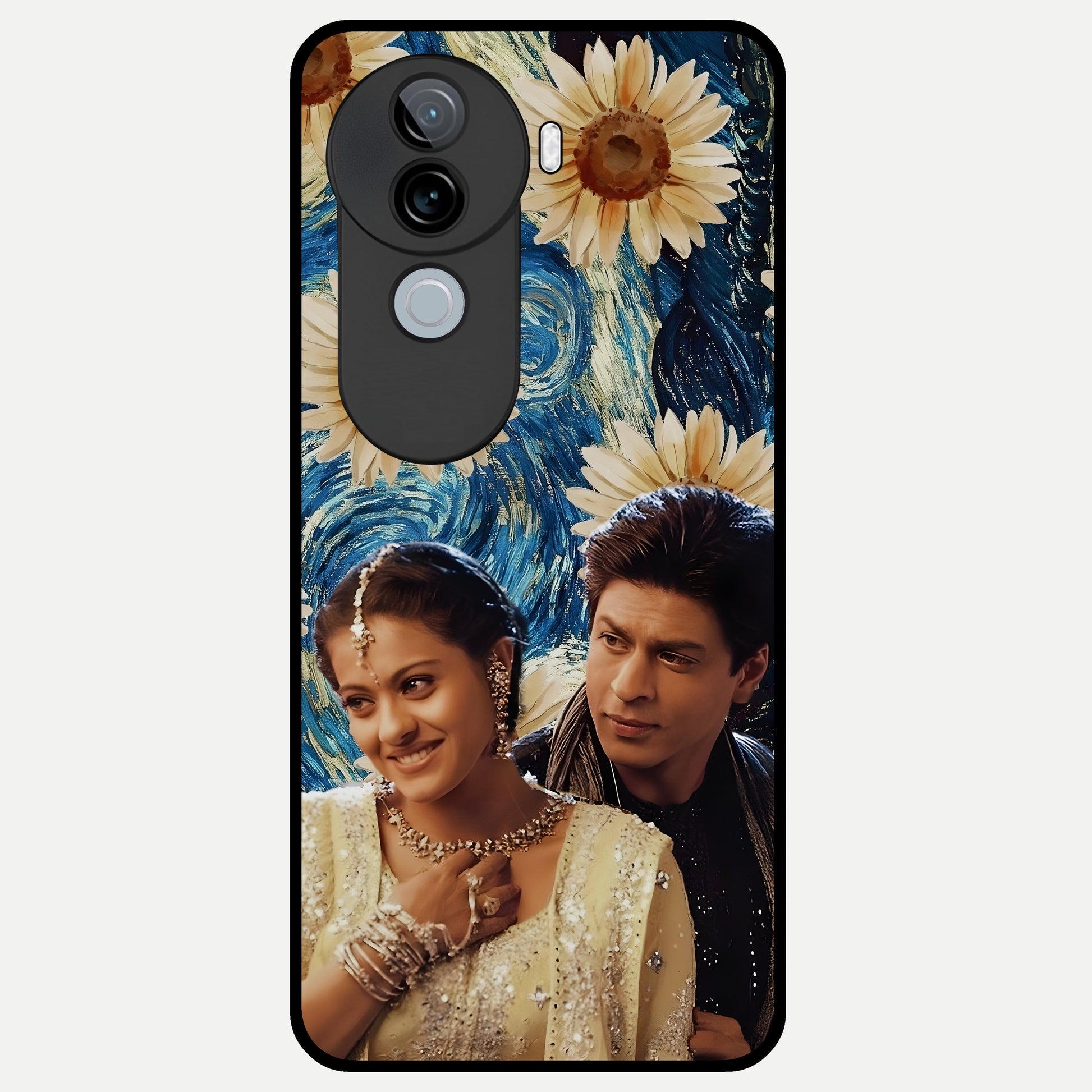  Eternal Love Story Glass Case for iQOO Z9s back cover – full design glossy printed glass finish