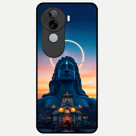  Eternal Shiva Aura Glass Case for iQOO Z9s back cover – full design glossy printed glass finish