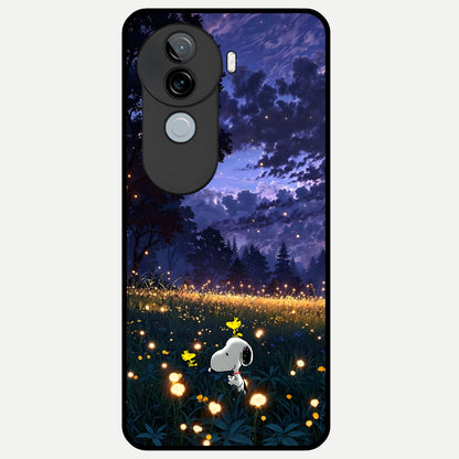  Firefly Meadow Magic Glass Case for iQOO Z9s back cover – full design glossy printed glass finish