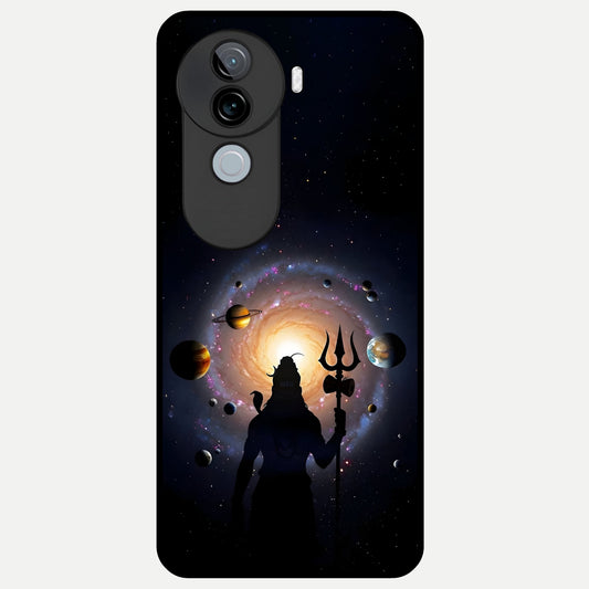  Galactic Shiva Vision Glass Case for iQOO Z9s back cover – full design glossy printed glass finish