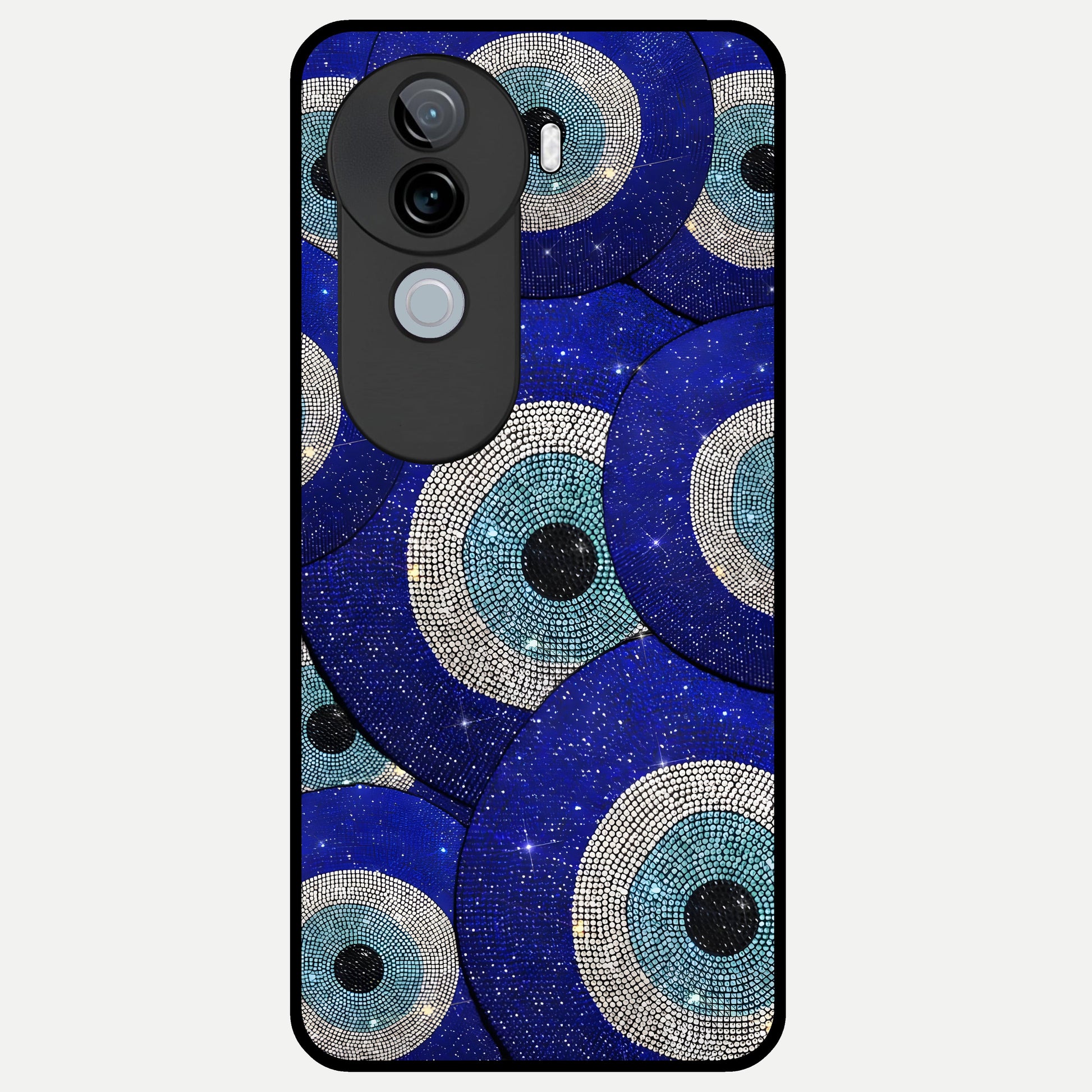  Galaxy Eye Flow Glass Case for iQOO Z9s back cover – full design glossy printed glass finish