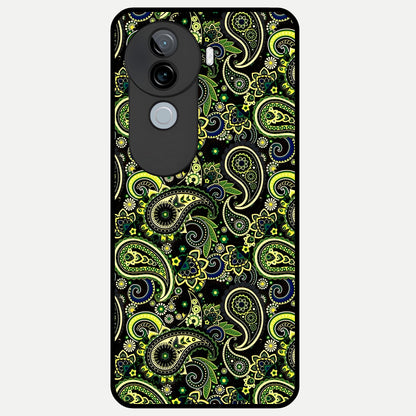  Green Lemon Glass Case for iQOO Z9s back cover – full design glossy printed glass finish