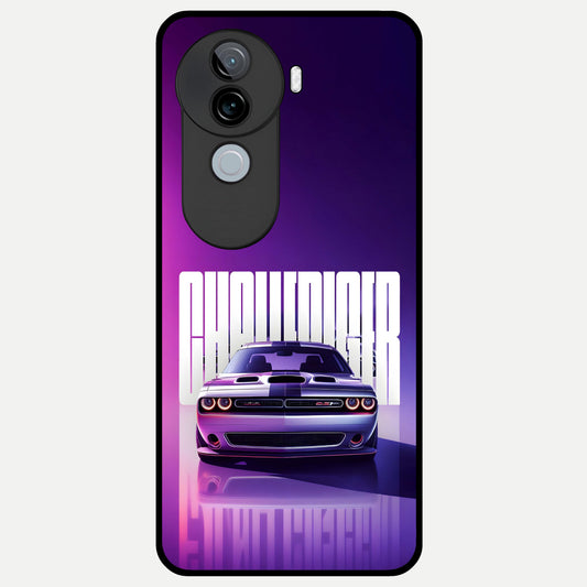  Midnight Muscle Ride Glass Case for iQOO Z9s back cover – full design glossy printed glass finish