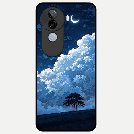  Midnight Sky Serenity Glass Case for iQOO Z9s back cover – full design glossy printed glass finish