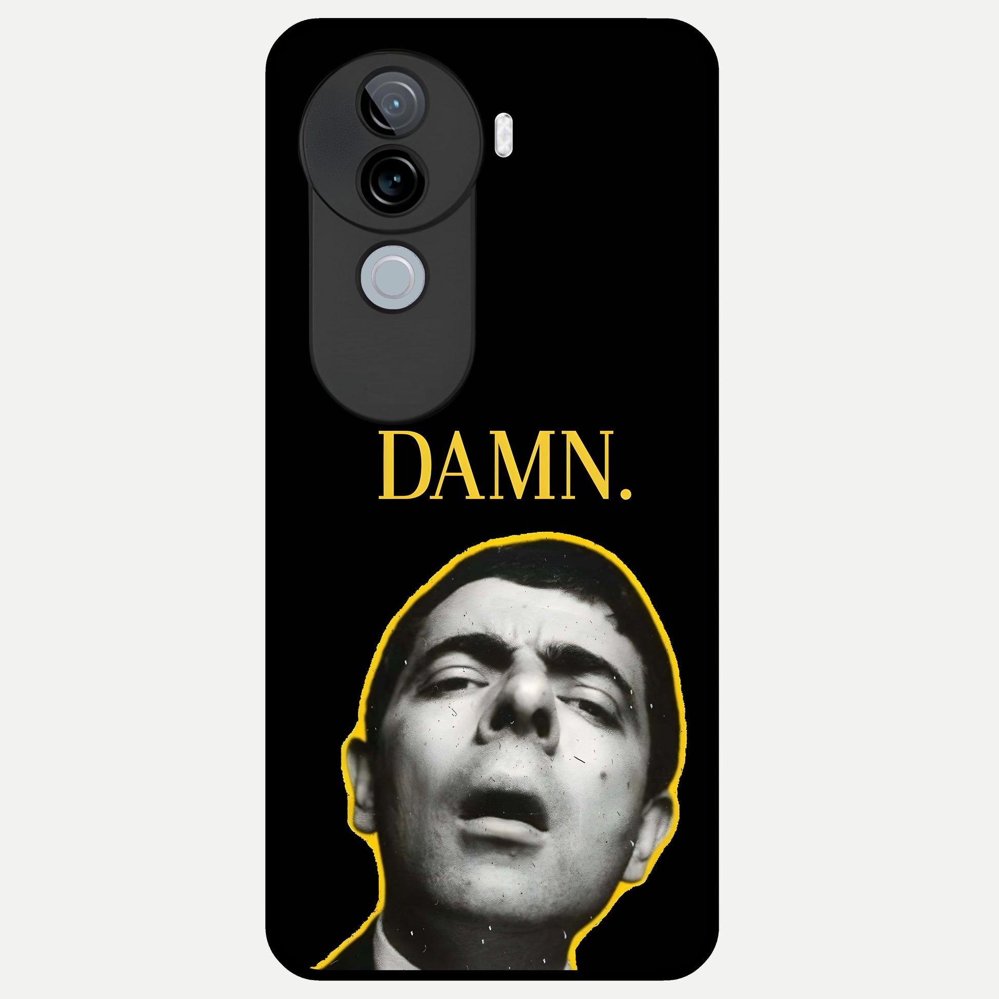  Mr Bean Damn Glass Case for iQOO Z9s back cover – full design glossy printed glass finish