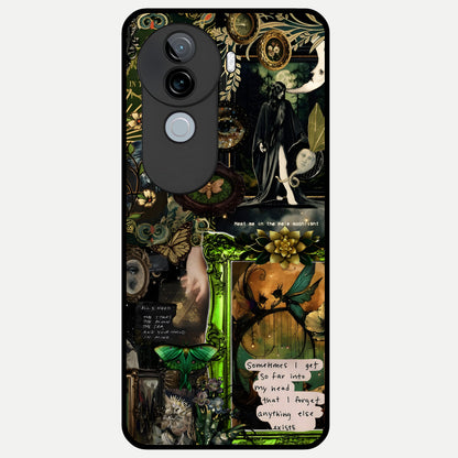  Mystic Woods Secret Glass Case for iQOO Z9s back cover – full design glossy printed glass finish