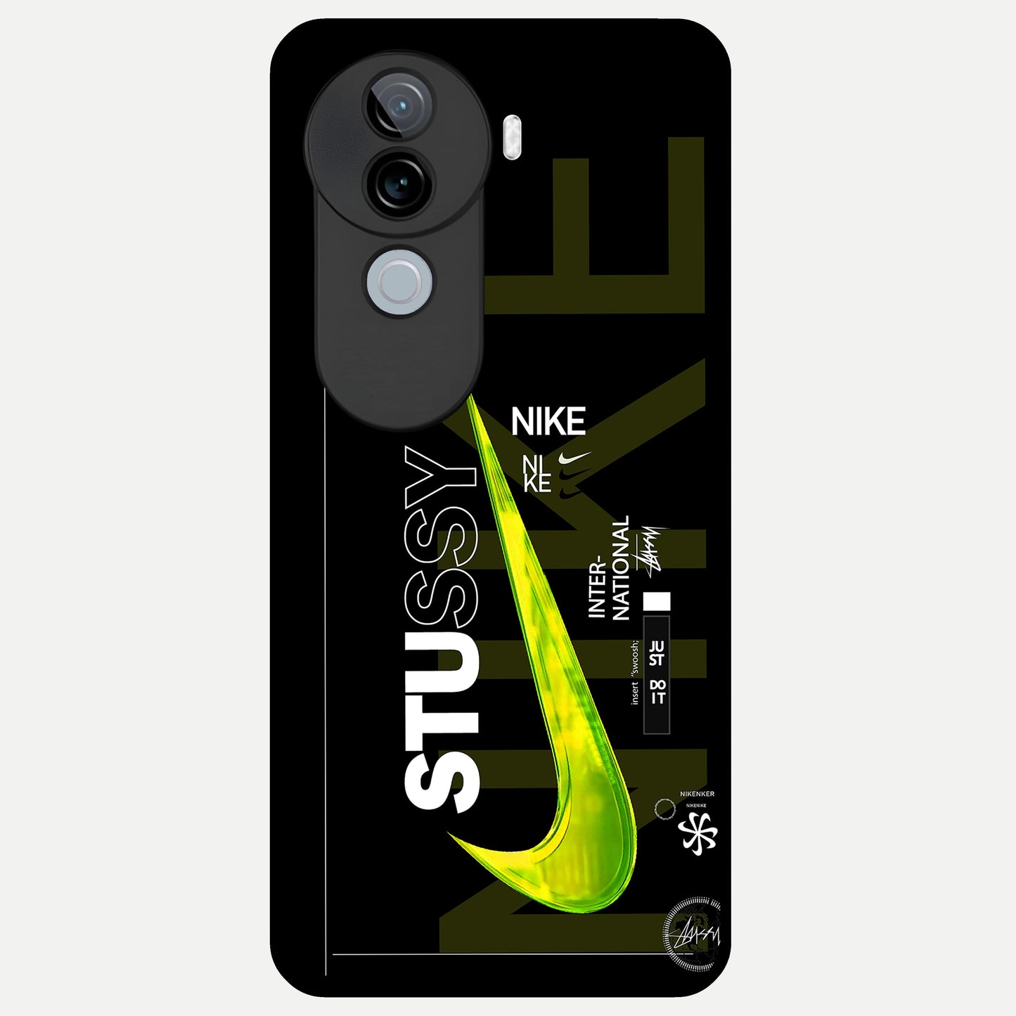  Neon Street Edition Glass Case for iQOO Z9s back cover – full design glossy printed glass finish