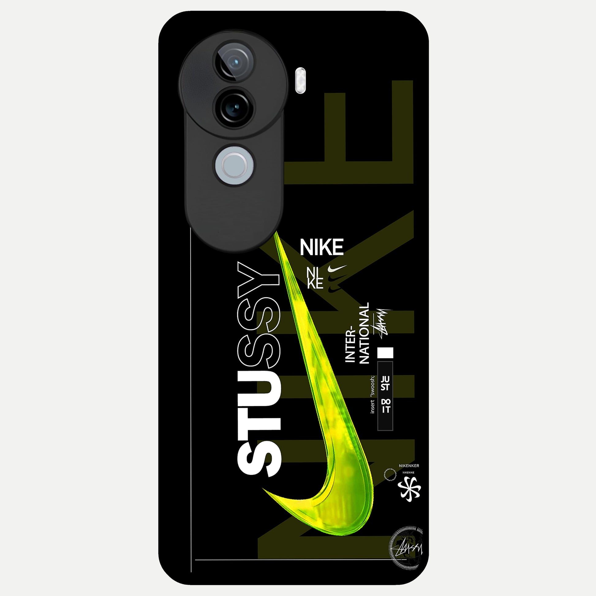 Neon Street Edition Glass Case for iQOO Z9s back cover – full design glossy printed glass finish