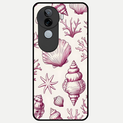  Pink Power Sparks Glass Case for iQOO Z9s back cover – full design glossy printed glass finish