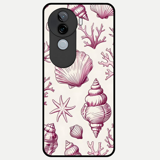  Pink Power Sparks Glass Case for iQOO Z9s back cover – full design glossy printed glass finish