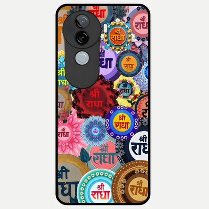  Radha Divine Bloom Glass Case for iQOO Z9s back cover – full design glossy printed glass finish
