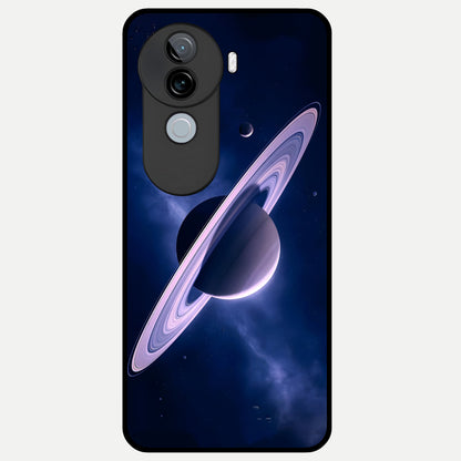 Saturn Ring Mystique Glass Case for iQOO Z9s back cover – full design glossy printed glass finish