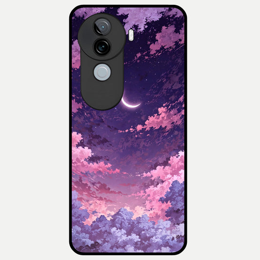  Sky Drift Clouds Glass Case for iQOO Z9s back cover – full design glossy printed glass finish