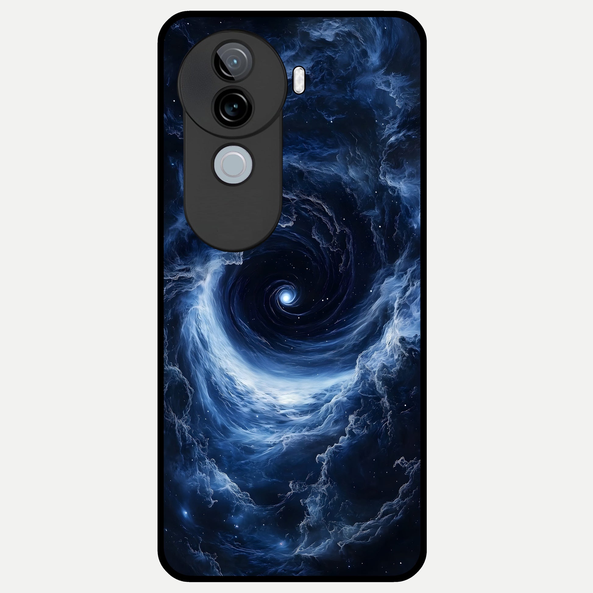  Stunning Galaxy Glass Case for iQOO Z9s back cover – full design glossy printed glass finish