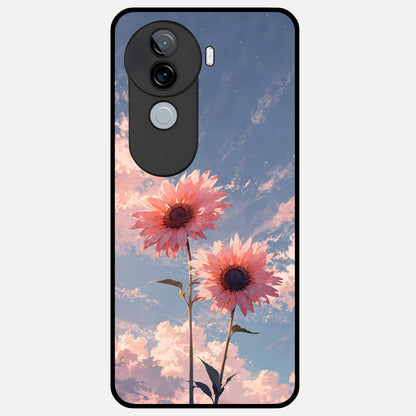  Sun Moon Balance Glass Case for iQOO Z9s back cover – full design glossy printed glass finish