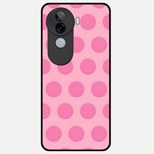  Sweet Dot Dreams Glass Case for iQOO Z9s back cover – full design glossy printed glass finish