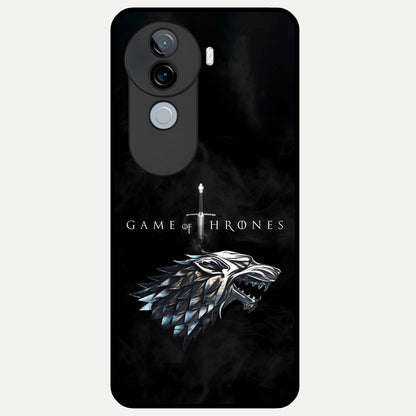  Throne Wolf Legacy Glass Case for iQOO Z9s back cover – full design glossy printed glass finish