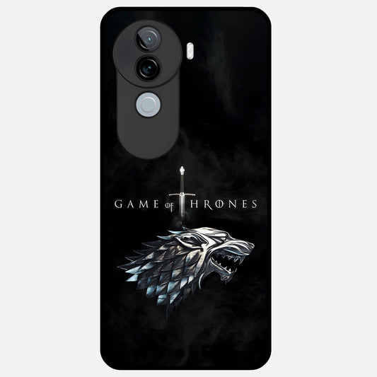  Throne Wolf Legacy Glass Case for iQOO Z9s back cover – full design glossy printed glass finish