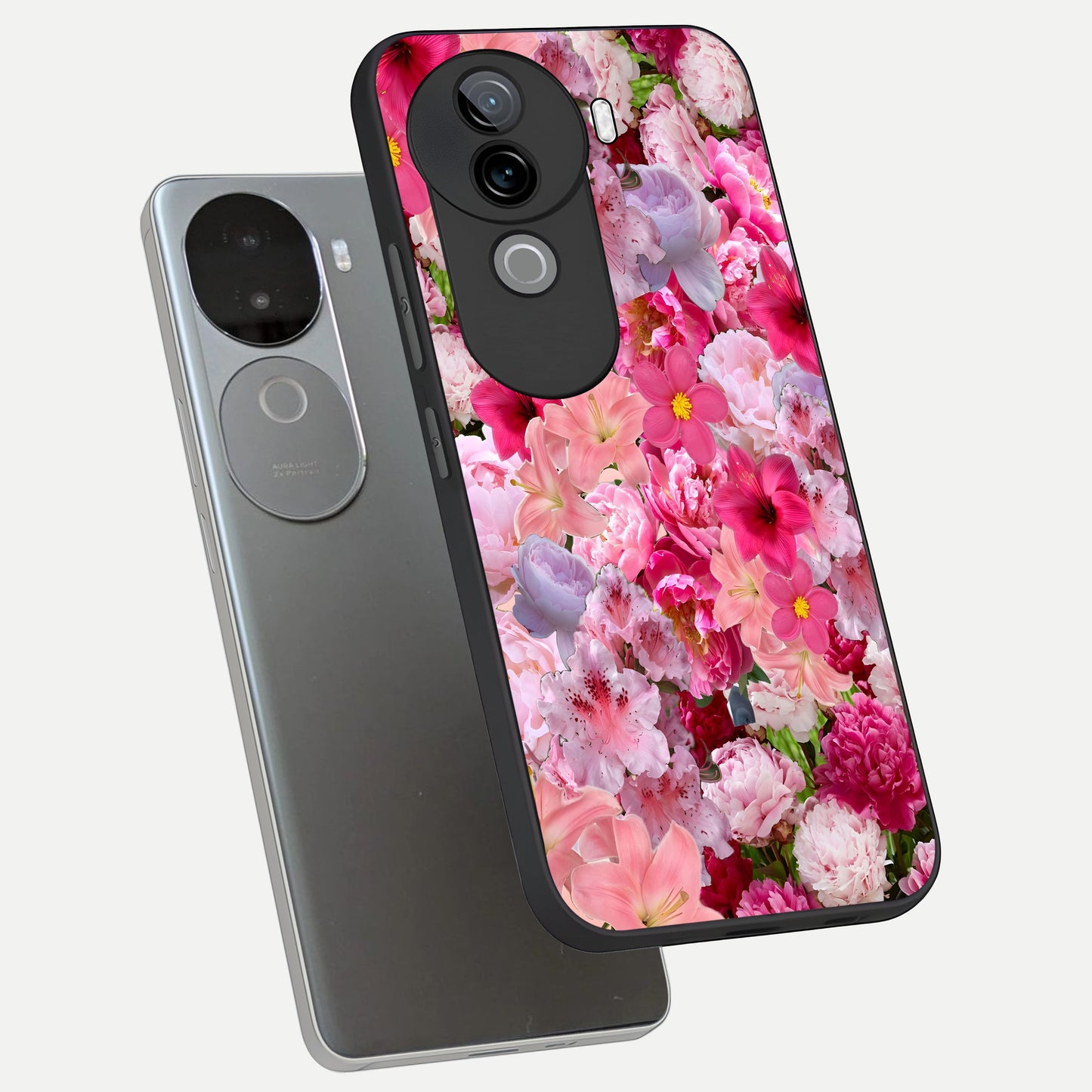 Bloom Crush Fantasy phone case for iQOO Z9s showing premium glass back cover with detailed artwork